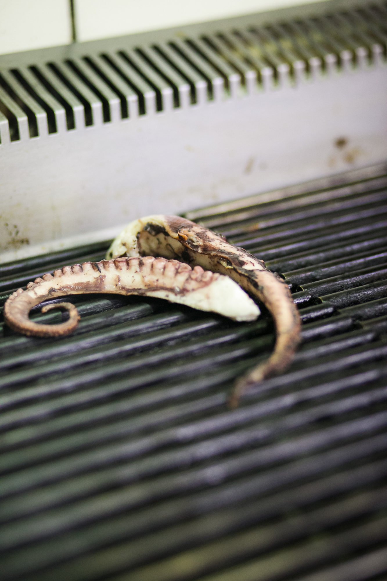 Grilled octopus served at Krambousa Restaurant